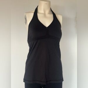 Lululemon Athletic Sexy Black Halter Yoga Top